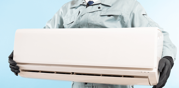 エアコン取り外し